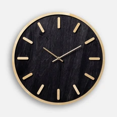 Часы настенные Timefolio, черные фото