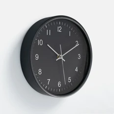 Часы настенные в деревянном корпусе Molti Benty, черные фото