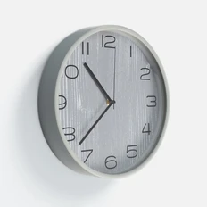 Часы настенные в деревянном корпусе Vintage, серые фото