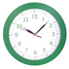 Часы настенные Vivid Large, зеленые / белые фото
