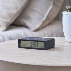 Часы настольные Flip Mini, черные фото