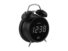 Часы настольные с колонкой Rombica Cosmo, черные фото