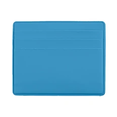 Чехол для 6 карт с отделением для денег, soft-touch, голубой фото