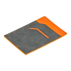 Чехол для автодокументов Luma, темно-серый / оранжевый фото