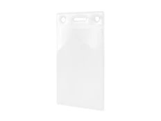 Чехол для бейджа вертикальный Crystal Mini, прозрачный фото