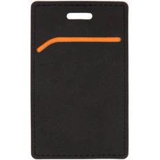 Чехол для пропуска Multimo, черный / оранжевый фото