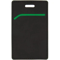 Чехол для пропуска Multimo, черный / зеленый фото