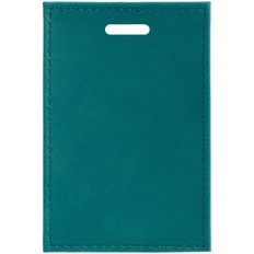 Чехол для пропуска Nubuk, бирюзовый фото