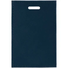 Чехол для пропуска Nubuk, синий фото