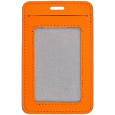 Чехол для пропуска Shall Simple, оранжевый фото