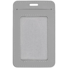 Чехол для пропуска Shall Simple, серый фото