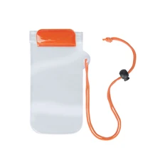 Чехол для телефона и мелочей Waterpro водонепроницаемый, прозрачный / оранжевый фото