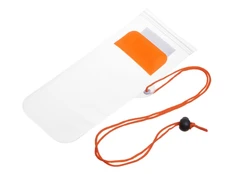 Чехол влагостойкий Repel, прозрачный / оранжевый фото