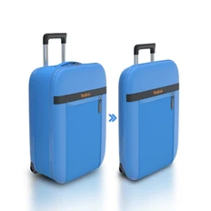 Чемодан складной Rollink Aura, 55x40x20 см, 2 колеса, синий фото