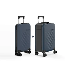 Чемодан складной Rollink Vega 360, 55x40x20 см, темно-синий фото