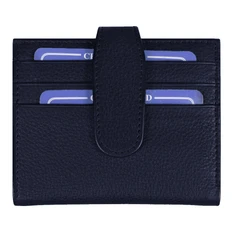 Держатель банковских карт Clicra Leather Road, темно-синий фото