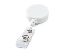 Держатель для бейджа или карты доступа круглый, белый фото