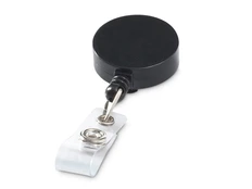 Держатель для бейджа или карты доступа круглый, черный фото