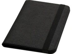 Держатель паспорта с RFID-защитой из переработанного пластика Ross, черный фото