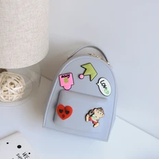 Детский силиконовый рюкзак, серый фото