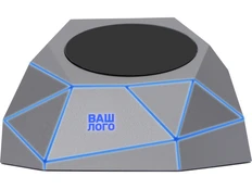 Док станция с быстрой зарядкой Xoopar Geo Dock, серебряная фото