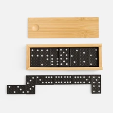 Домино Numero, бежевое / черное фото