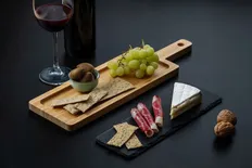 Доска сервировочная Deli, крафт / черная фото