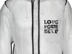 Дождевик c трафаретной печатью Providence, прозрачный / черный фото