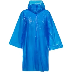 Дождевик-плащ с капюшоном и длинными рукавами Molti BrightWay, синий фото