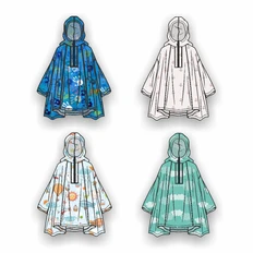 Дождевик-пончо детский AquaStop Kids, на заказ фото