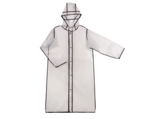 Дождевик с чехлом US Basic Providence, прозрачный / черный фото