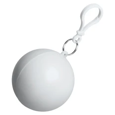 Дождевик в круглом футляре с карабином женский Nimbus, белый фото