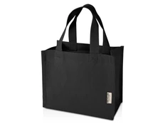 Эко-сумка из переработанного хлопка Odessa, 220 г/м2, черная фото