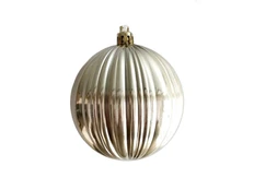 Елочный шар «Рельеф», серебристый фото