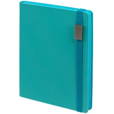 Ежедневник датированный Контекст Must Metal А5, бирюзовый фото