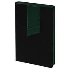 Ежедневник недатированный Bookmark, черный / зеленый фото