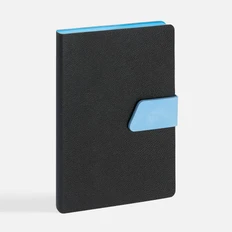 Ежедневник недатированный Контекст Boom, A5, черный / голубой фото