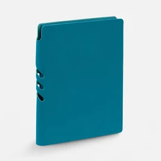 Ежедневник недатированный Контекст Flexpen Shall А5, soft touch, бирюзовый фото