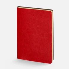 Ежедневник недатированный Контекст Nebraska Flex, красный / золотистой фото
