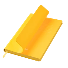 Ежедневник недатированный с гибкой обложкой Portobello Trend Latte New А5, желтый фото