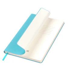 Ежедневник недатированный со стикерами Portobello Trend Spark, бирюзовый фото