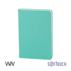 Ежедневник недатированный Wownote «Милан», А5, покрытие soft touch, бирюзовый фото