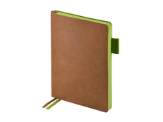 Ежедневник датированный Bruno Visconti Boston А5, 2026 год, коричневый / салатовый фото