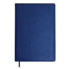 Ежедневник недатированный Bliss, А4, белый блок, без обреза, темно-синий фото