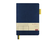 Ежедневник недатированный Bruno Visconti Boston А5, синий / желтый фото