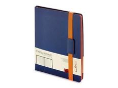 Ежедневник недатированный Bruno Visconti Leggenda В5, синий / оранжевый фото