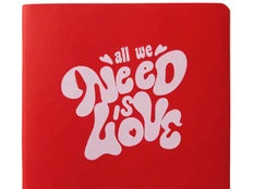 Ежедневник недатированный Bruno Visconti Megapolis Flex Quattro А5, с УФ-печатью, красный фото