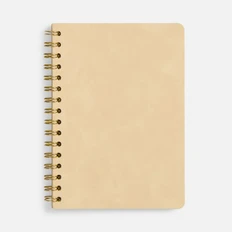 Ежедневник недатированный Inspire Spiral, бежевый фото