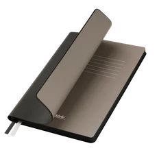 Ежедневник недатированный Portobello Trend Rain, черный/ бежевый фото