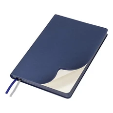 Ежедневник недатированный в гибкой обложке Clicra Flexy Soft Touch Latte А5, темно-синий фото